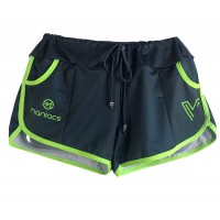 SHORTS MANIACS VINI FONT - AZUL PETRÓLEO E VERDE NEON